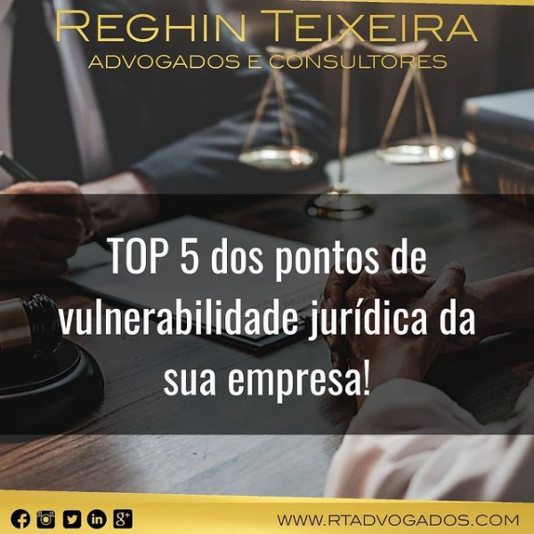 TOP 5 PONTOS DE VULNERABILIDADE JURÍDICA DA SUA EMPRESA!